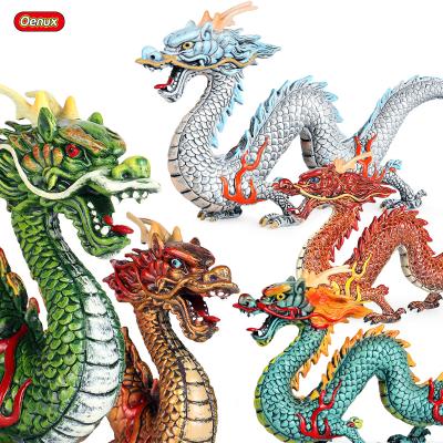 China Chinese Dragon Model Toys Oenux Wholesale PVC Animal Toys Chinese Mythological Dragon Model Action Figures For Big Size Decoration for sale