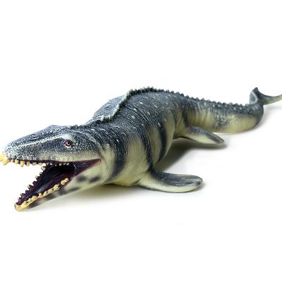 China Oenux Soft Jurassic Dinosaurs Animal Action Numbers PVC Models Toy Sea Life Big Mosasaurus Mosasaurus Model Xmas Gift Kids Education for sale