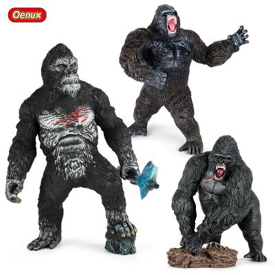 China Wholesale Animal Toy Orangutan Chimpanzee Model Oenux PVC Action Figures Orangutan Animal Model Toys For Kids Christmas Halloween Decoration Gift for sale