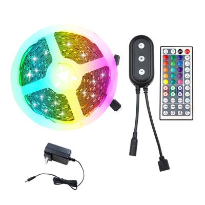 China 2021 Residential New Design 32.8Ft DC12V 5050 RGB Music LED Strip Light Color Changing Flexible Strip IP20 For Decoration for sale