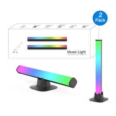 China Modern RGB Smart Room LED Tuya Music Pickup Ambient Controlled Sync LED Strip Light Effect for sale