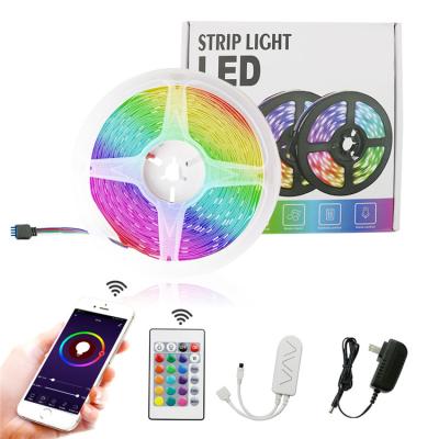 China Voice Control with WiFi 5M Set 5050 Light Color Changing Alexa RGB LED Strip Work with Alexa Google, APP Control for sale