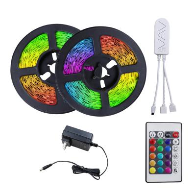 China Residential WiFi RGB Music Led Strip Light 10m 5050 Color Changing Sync To Music For Home Decoration for sale