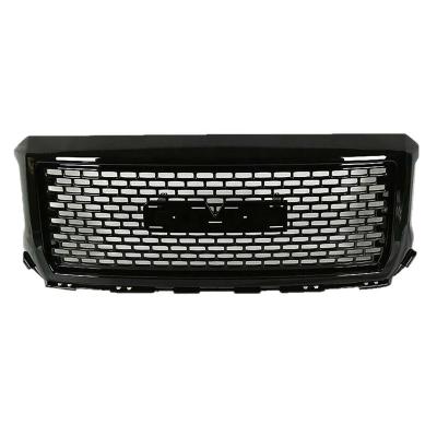 China New Sierra Auto Grill Mesh For Trucks GMC Mesh Grill Exterior Accessories Front Grille Gloss Black Replacement Style for sale