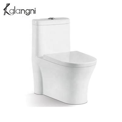 China Modern Hot Selling Bathroom Wc Sanitary Ceramic Toilet Bowl Brand Double Flush Floor One Piece Toilet for sale