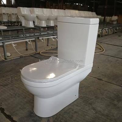 China Modern Bathroom Sanitary Ware Ceramic Floor Hung Two Piece Toilet for sale