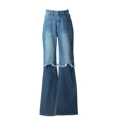 China Fashion High Quality Fade Proof Newest Mid Color Fade Proof Waist Rocket Jeans for sale