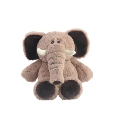 China Handmade Custom Hot Sale OEM Baby Gift Toy Cute Brown Elephant Stuffed Toy for sale