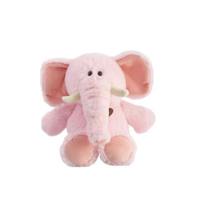 China Handmade Custom Kids Sleeping Plush Elephant Toy Pink Stuffed Elephant Toys for sale