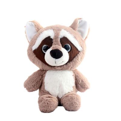 China 2020 New Fashion Souvenir Funny Gift Soft Plush Toy Animal Raccoon With Big Eyes for sale