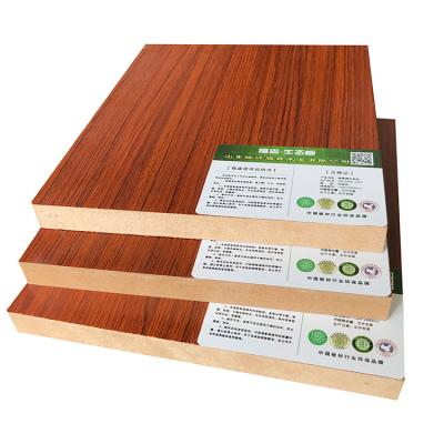 China 18mm Melamine MDF Wood Grain Moisture Proof Color For Cabinet for sale