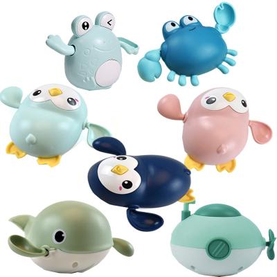 China Bath Toy Baby Bath New Toys Cartoon Children Learning Classic Cute Animal Swimming Water Knowledge Frogs Turtle Crab Baby Toy For Children for sale