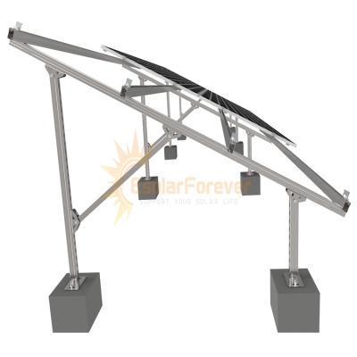 China Al6005-T5/SUS304 Racking Solar Ground Systems Ground Solar Mount Rack With Hot Dip Galvanized Steel for sale