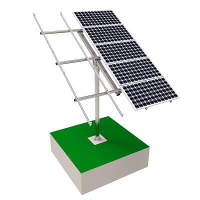 China PV Solar Panel Installation Galvanized Steel Pile PV Racking Frames Ground Structure Solar Panel Pole Mounting Kit for sale