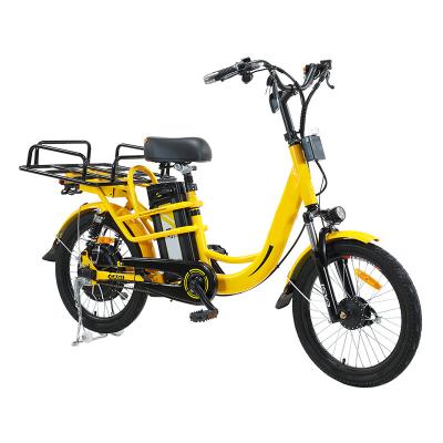 China Carbon Steel Electric Delivery City Bike For Food Delivery OEM Customizable On Details for sale