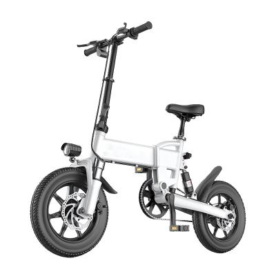 China Aluminum Alloy Wholesale Cheap Mini Adult Ebike Folding Electric Bike 14