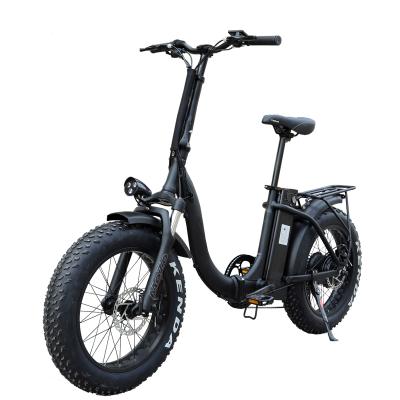 China 20 inch fat tire luxury folding electric bike on sale for beach and mountain for sale