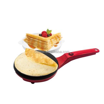 China Small Leak Proof Household Aluminum Round Griddle Electric Pancake Liner Design Flexible Home Switch Non Stick Proof Pancake Maker With Handle for sale