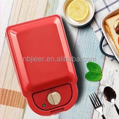 China Commercial 3 in 1 Mini Electric Auto Timing Non-Stick Smokeless Single Slice Variable Grill Filters Multifunctional Sandwich Waffle Maker for sale