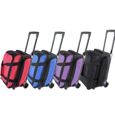 China Custom High Quality OEM High Quality Double Ball Rolling Bag With Wheels Roller Rolling Bag for sale