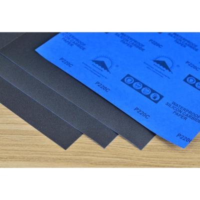 China Paint Wet Silicon Carbide Sandpaper Sanding Sheet BM82 For Car Painting for sale