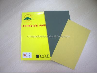 China BC82 Waterproof Silicon Carbide Auto Clamp Sandpaper Super Fine Made In China 140mm*230mm for sale