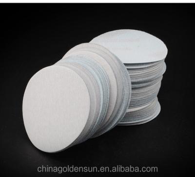 China 5 Inch 125mm Round Dry White Scrub Sandpaper Disc Sand Sheets Grit Hook 60-1000 Loop Sanding Disc For Polish 230mm*280Mm for sale