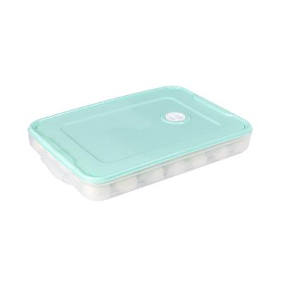 China Wholesale Microwavable Dumpling Box Household Refrigerator Storage Box Kitchen Multilayer Fresh-keeping Box for sale