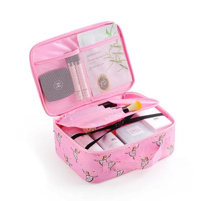 China Amazon NATIONAL Hot Selling Cosmetic Case Large Capacity Makeup Storage Boxes Waterproof Zipper Bags for sale