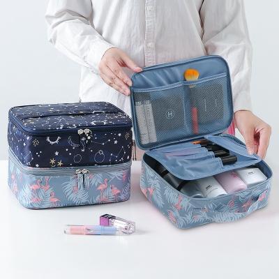 China Fashion Polyester Waterproof Ziplock Bags Portable Good Quality Office Bag Large Capacity Makeup Storage Bag for sale