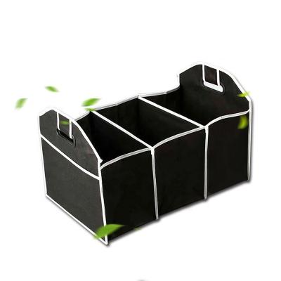 China Business / Luxury 3 in 1 Foldable Car Trunk Organizer Eco-Friendly & Durable Collapsible Cargo Storage Box For Auto Trucks for sale