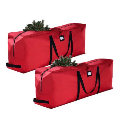 China Durable 600D Oxford Cloth Xmas Tree Storage Durable Heavy Duty Waterproof Bags Holiday Large Standing Christmas Tree Storage Bag for sale