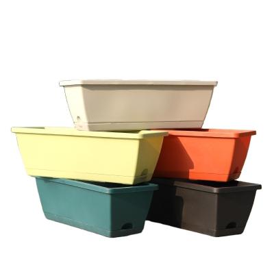 China Large minimalist rectangular flower pot for sale