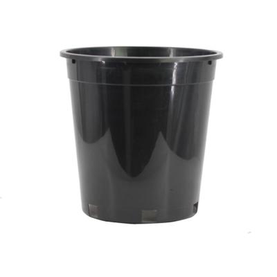 China Black Southwestern Seedling slender5Five Gallon Basin Anti-fall Anti-aging Basin Plastic Gardening Flower Pot for sale