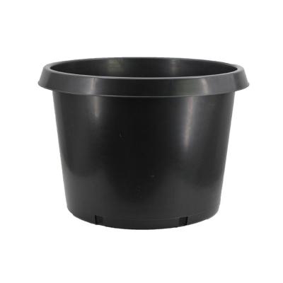 China Durable Anti-aging Black25Gallon Gallon Round Flower Pot Southwest Black Fruit Tree Bottom Flower Pot Round Flower Pot for sale