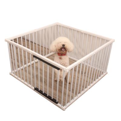 China Indoor Folding Dog Kennel Dog Fence Pet Fence Octagonal Glass Dog Cage Fence Small for sale