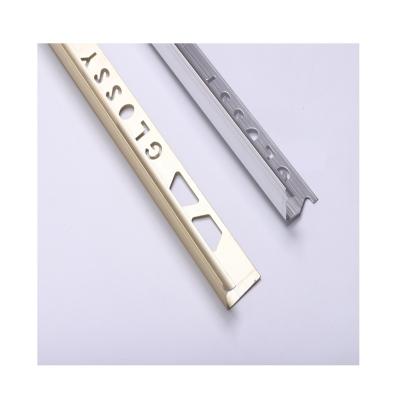 China Misumi Aluminum Profile Rigid Stainless Steel Aluminum Metal Form Edge Curved Corner For Exterior Shaped Tile Trim Bead for sale