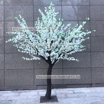 China Silk+wood PJ503 High Quality White Silk Cherry Blossom Tree For Wedding Decor for sale