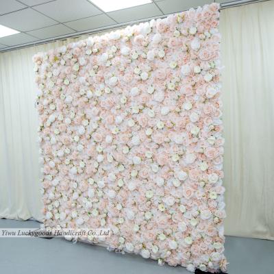 China New High Quality Wedding LFB1816 Rose Flower Wall Silk Rose for Wedding Decoration and Party for sale