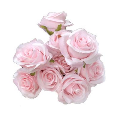 China LFR122 Wedding Stock Wholesale 9 Heads Style Artificial French Wedding Rose Artificial Bouquet Flower for sale