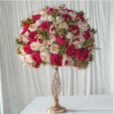 China Wedding LFB455-2 Wedding Table Centerpiece Artificial Silk Flower Ball Decorative Centerpiece for sale