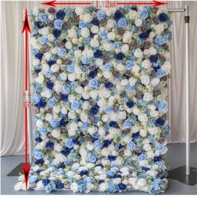 China LFB1672 Wedding Backdrop Ceiling Panel Artificial Flower Decorative Indoor Colorful Wall For Event Decoration for sale