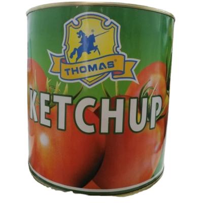 China Factory direct canned organic food 0 big canned ketchups for sale