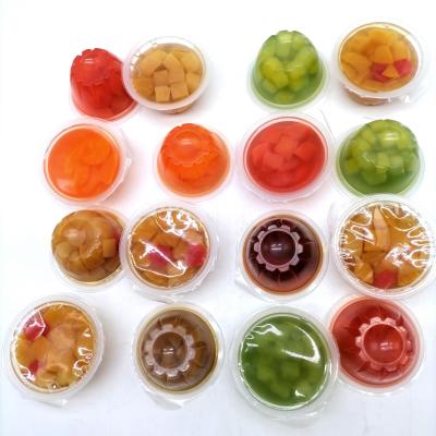 China Healthy and delicious kids canned food in plastic cups and half sugar berry jelly fruit cups for sale