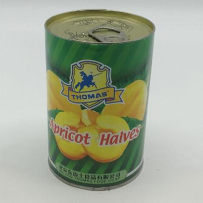 China Factory direct sales canned fresh package in light syrup canned apricots for sale