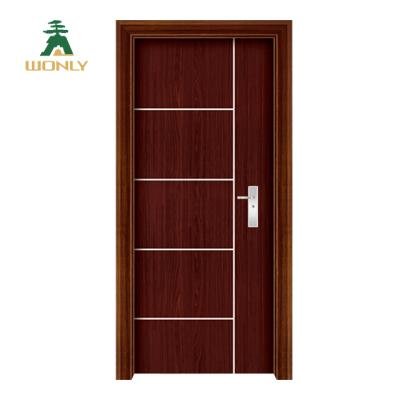 China High Quality Wooden Swing Door Melamine MDF Door Toliet Door Design for sale