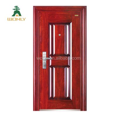 China Security Anti-theft Exterior Steel Door Gates Exterior Wooden Door for sale