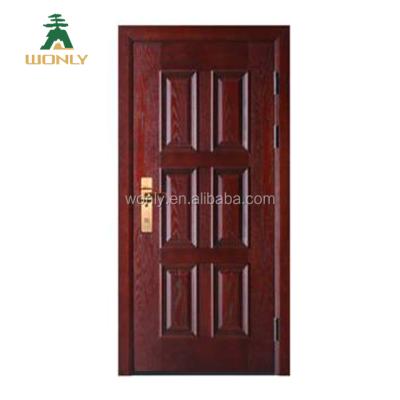 China Good Quality Smart Door Lock Steel Door New Front Anti-theft Armored Wooden Steel Door for sale