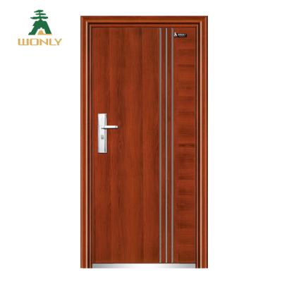 China Cheap Exterior Steel Swing Main Door Steel Design Entrance Security Steel Doors for sale