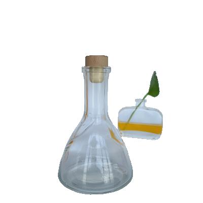 China 250ml1000ml Food Glass Erlenmeyer Flask Erlenmeyer Flask with Cork Stopper for sale